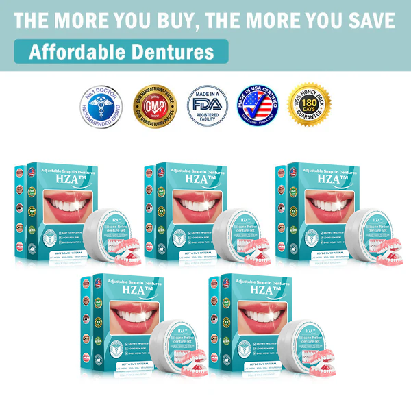 HZA™ 🗽 Silicone Reline Denture Set (⏰Limited Time 80% Off - Last 30 Minutes ⏰)
