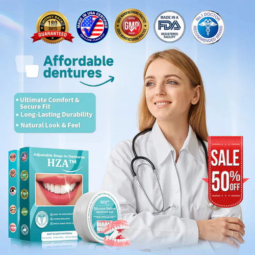 HZA™ 🗽 Silicone Reline Denture Set (⏰Limited Time 80% Off - Last 30 Minutes ⏰)