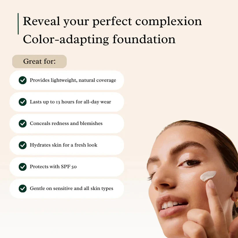 đ„Final 3 Hours: 60% OFFđ„ 4 In 1 Color Changing Foundation(FREE BRUSH)