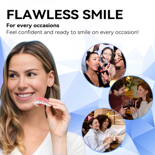 HZA™ 🗽 Silicone Reline Denture Set (⏰Limited Time 80% Off - Last 30 Minutes ⏰)