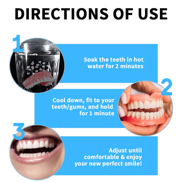 HZA™ 🗽 Silicone Reline Denture Set (⏰Limited Time 80% Off - Last 30 Minutes ⏰)