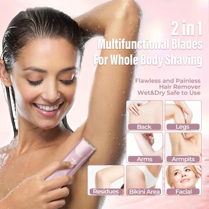 đ LAST DAY PROMOTION - 50% OFFđ2-in-1 Womenâs Electric Shaver â Dual Head Precision Trimmer